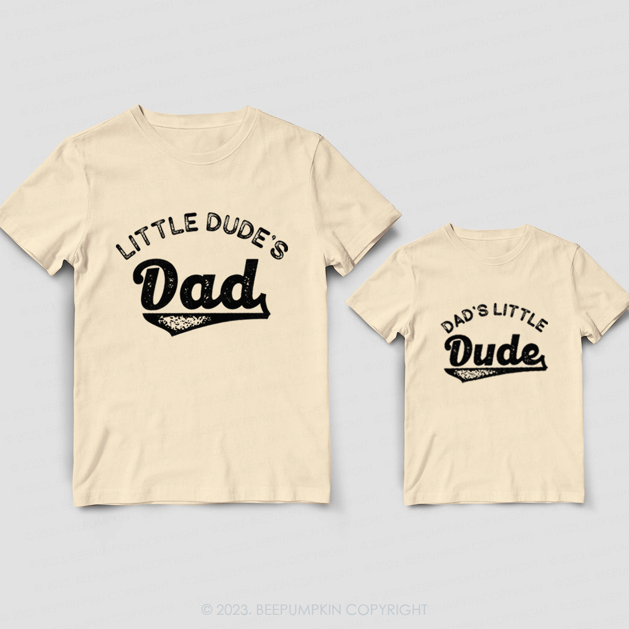 Dad's Little Dude Dad & Me Matching T-Shirts