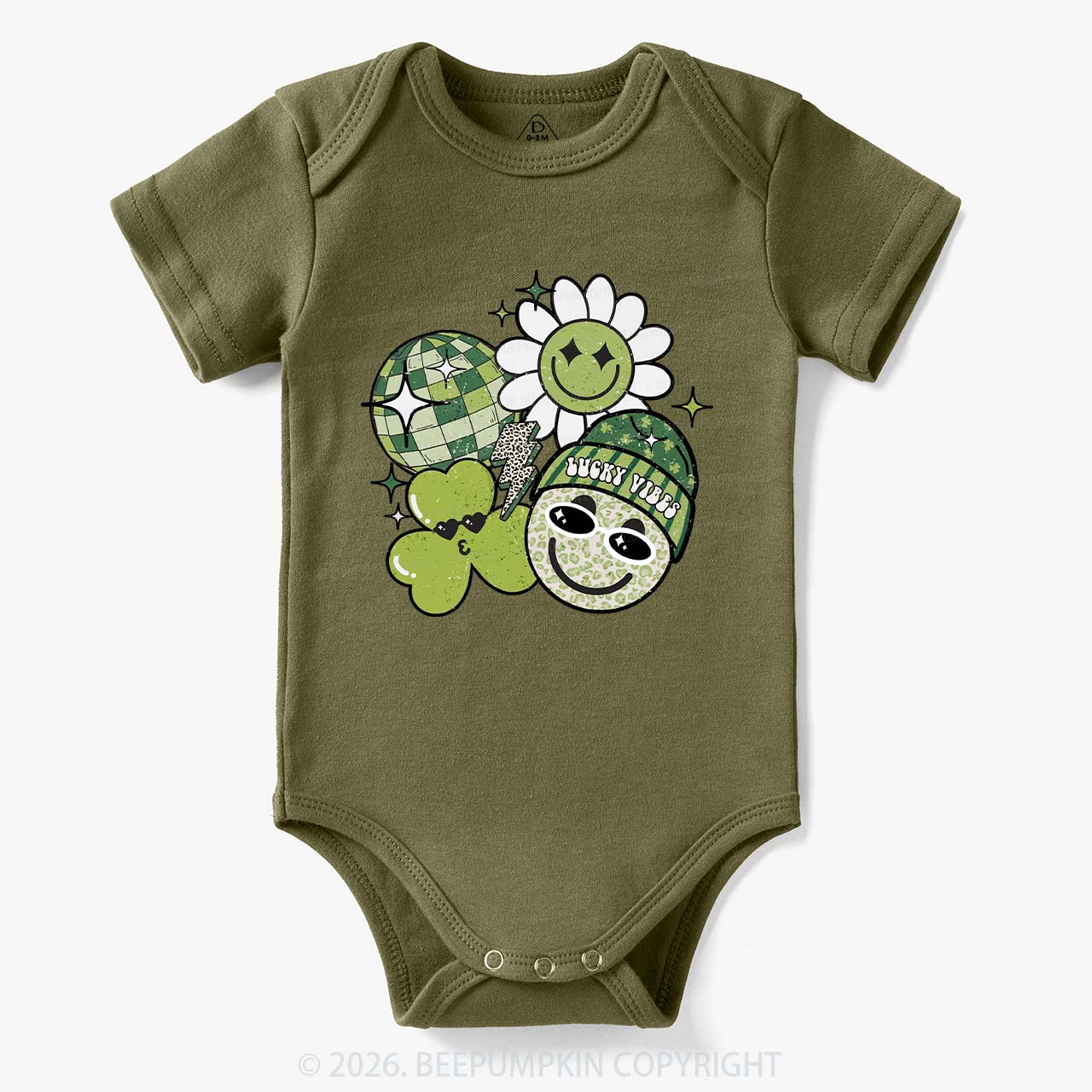 Disco Lucky Vibes Bodysuit For Baby