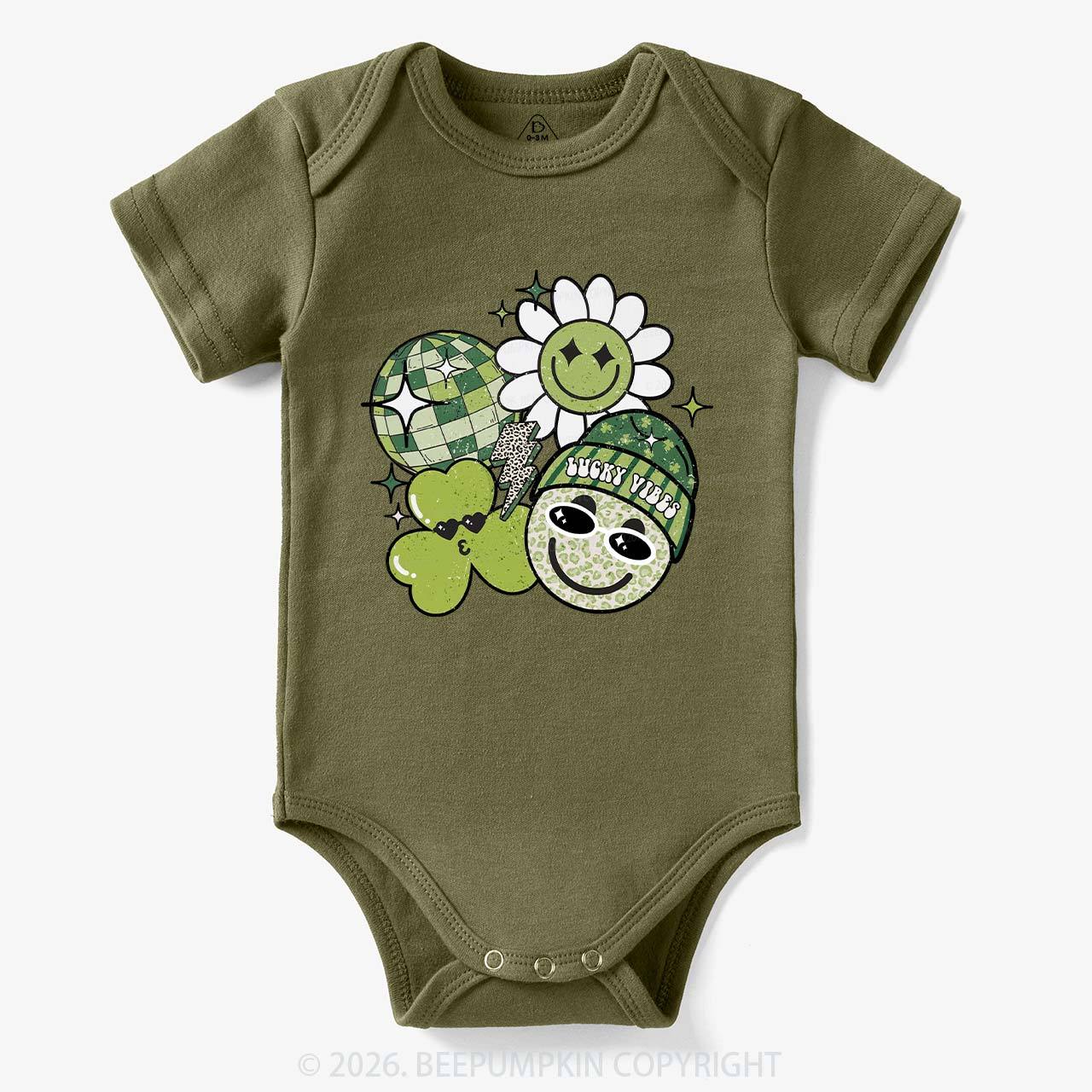 Disco Lucky Vibes Bodysuit For Baby