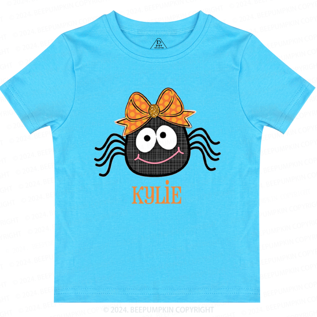  Personalized Halloween Spider Toddler&Kids Tees 