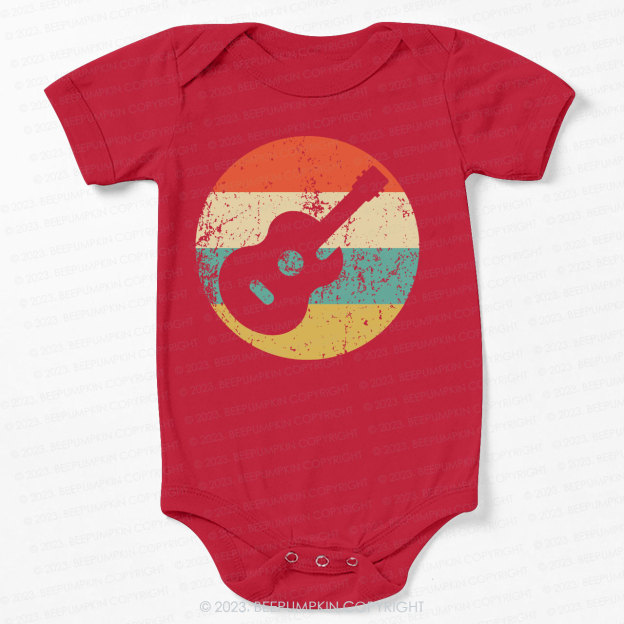 Retro Guitar Icon Bodysuit For Baby