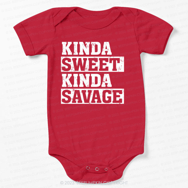 Kinda Sweet Kinda Savage Bodysuit For Baby