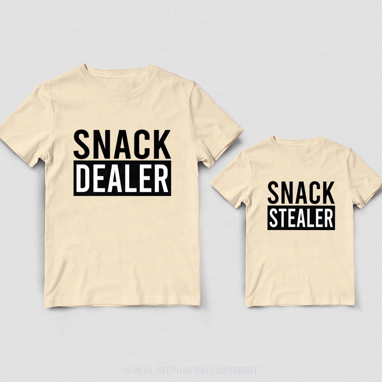 Snack Dealer Snack Stealer Daddy And Me Matching Shirt