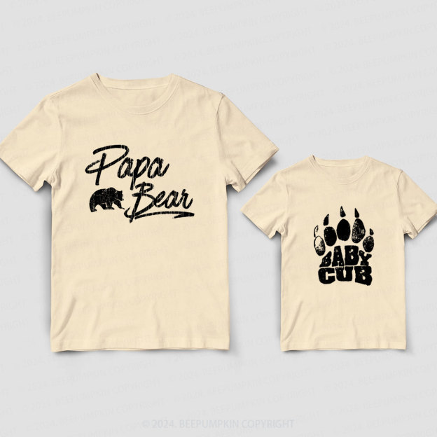 Baby Cub Daddy And Me Matching Shirt