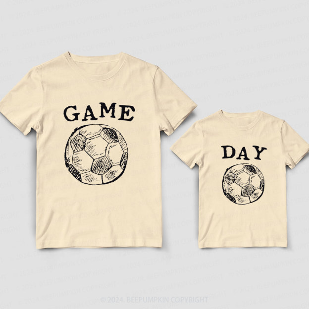 Soccer Game Day Daddy And Me Matching Shirt