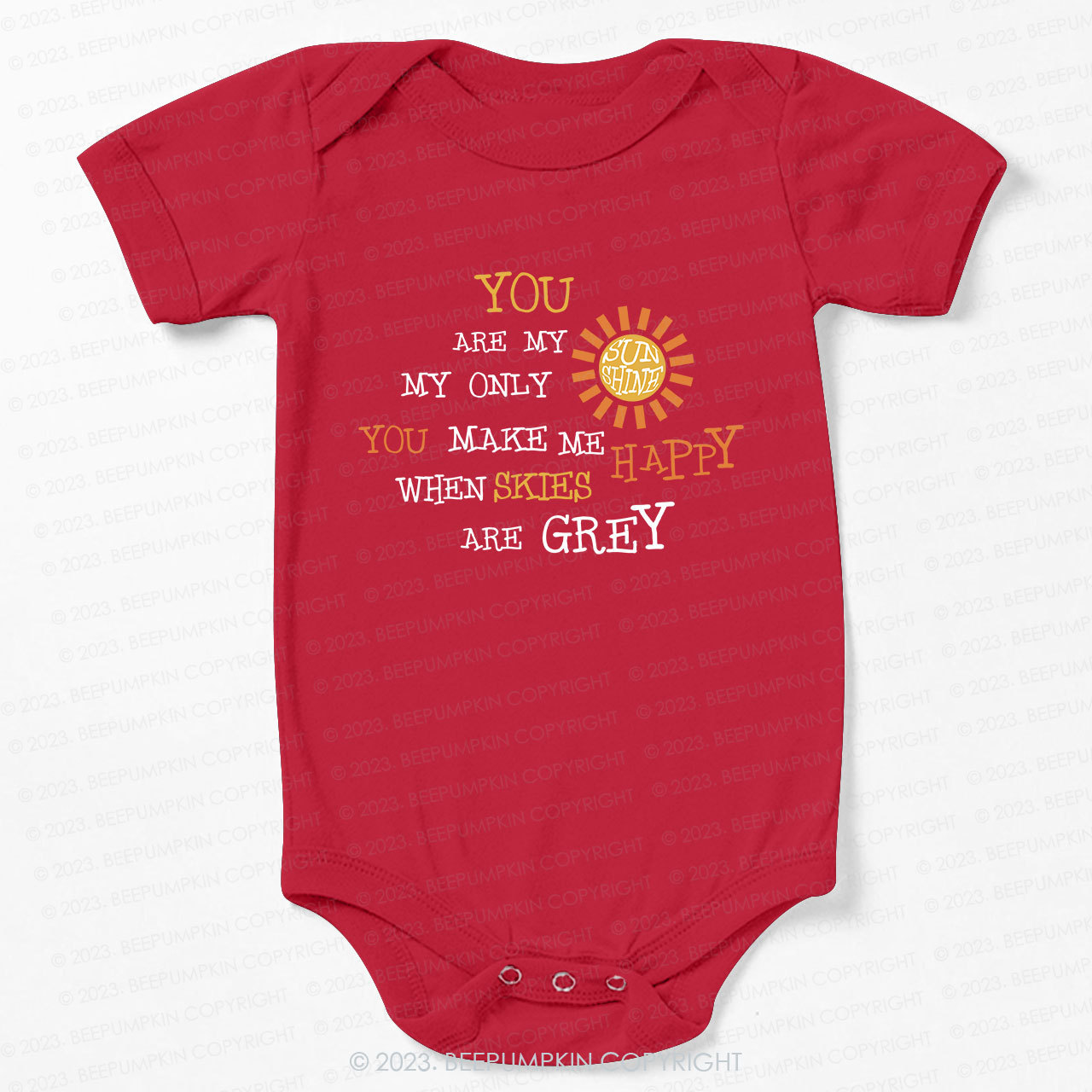 You Are My Sunshine Bodysuit For Baby 