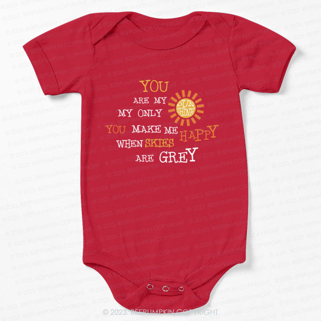 You Are My Sunshine Bodysuit For Baby 