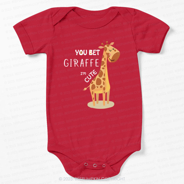 Giraffe Bodysuit For Baby 