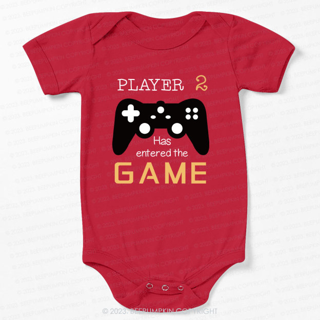 Player 2 has Entered the Game Bodysuit For Baby 