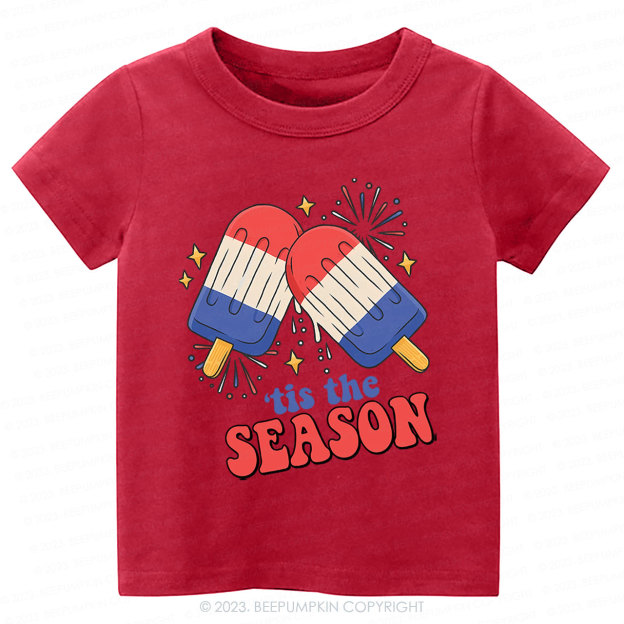 Fireworks Ice Cream Independence Day Kids Shirts