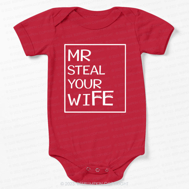 Mr Steal Your Heart Bodysuit For Baby 