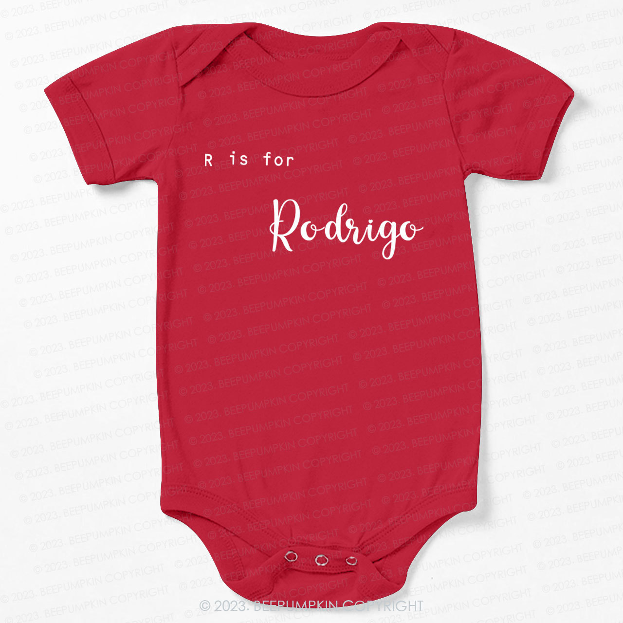Personalized Letter Is For Bodysuit For Baby 