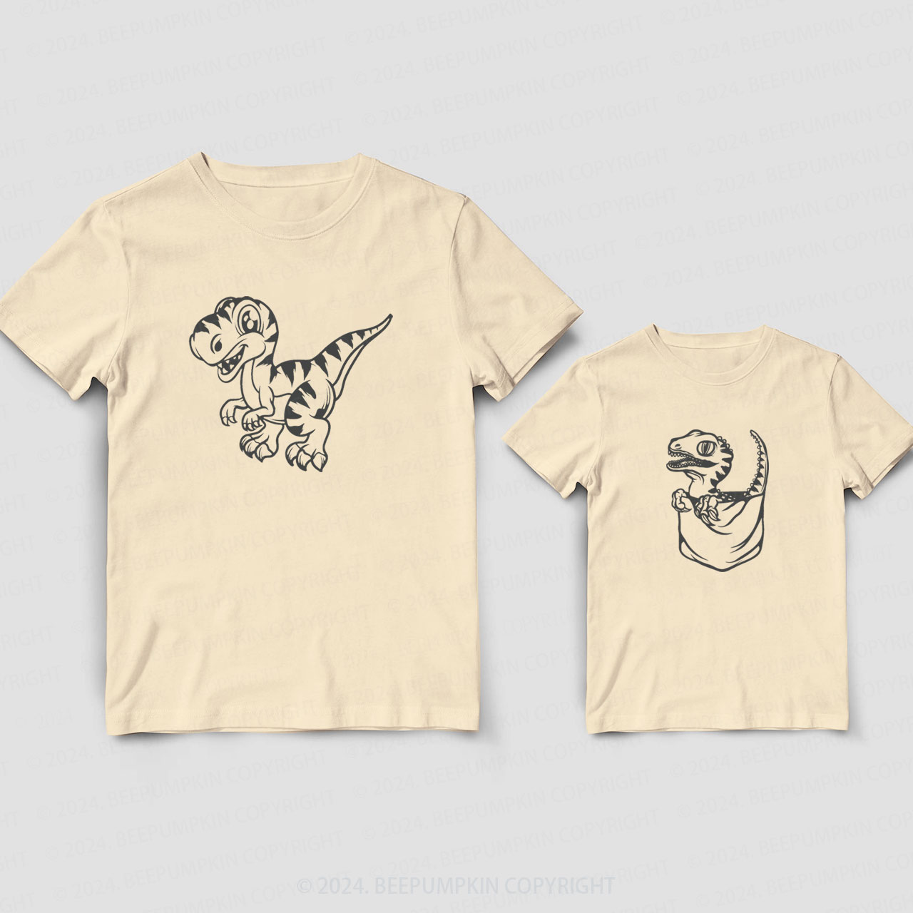 Tyrannosaurus Daddy And Me Matching Shirt