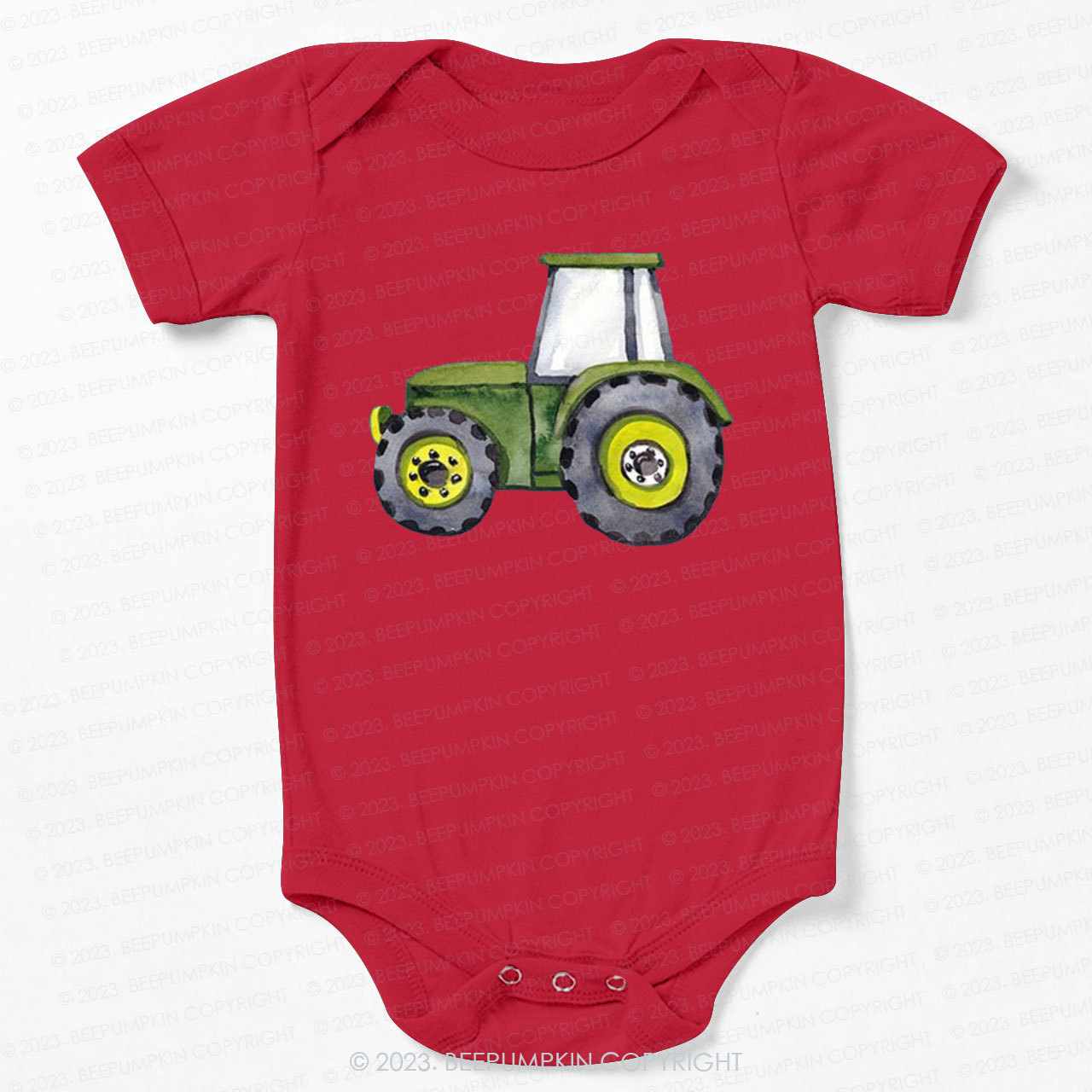 Cute Tractor Lover Bodysuit For Baby 