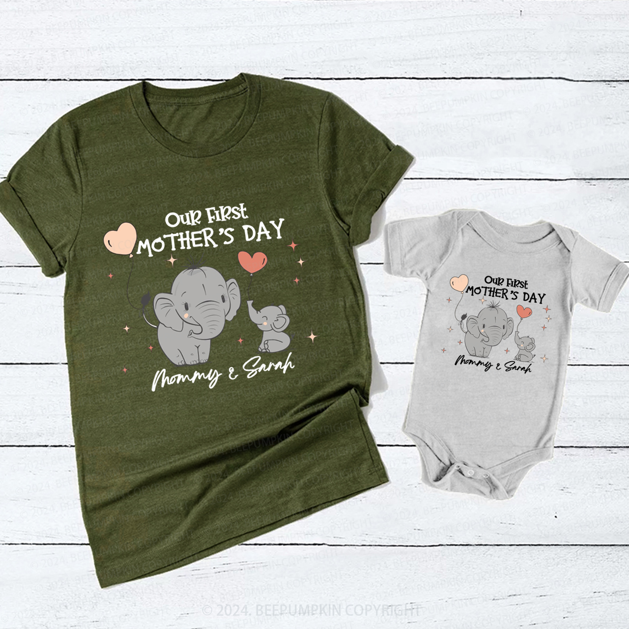 Custom Mother's Day T-Shirts For Mom&Me
