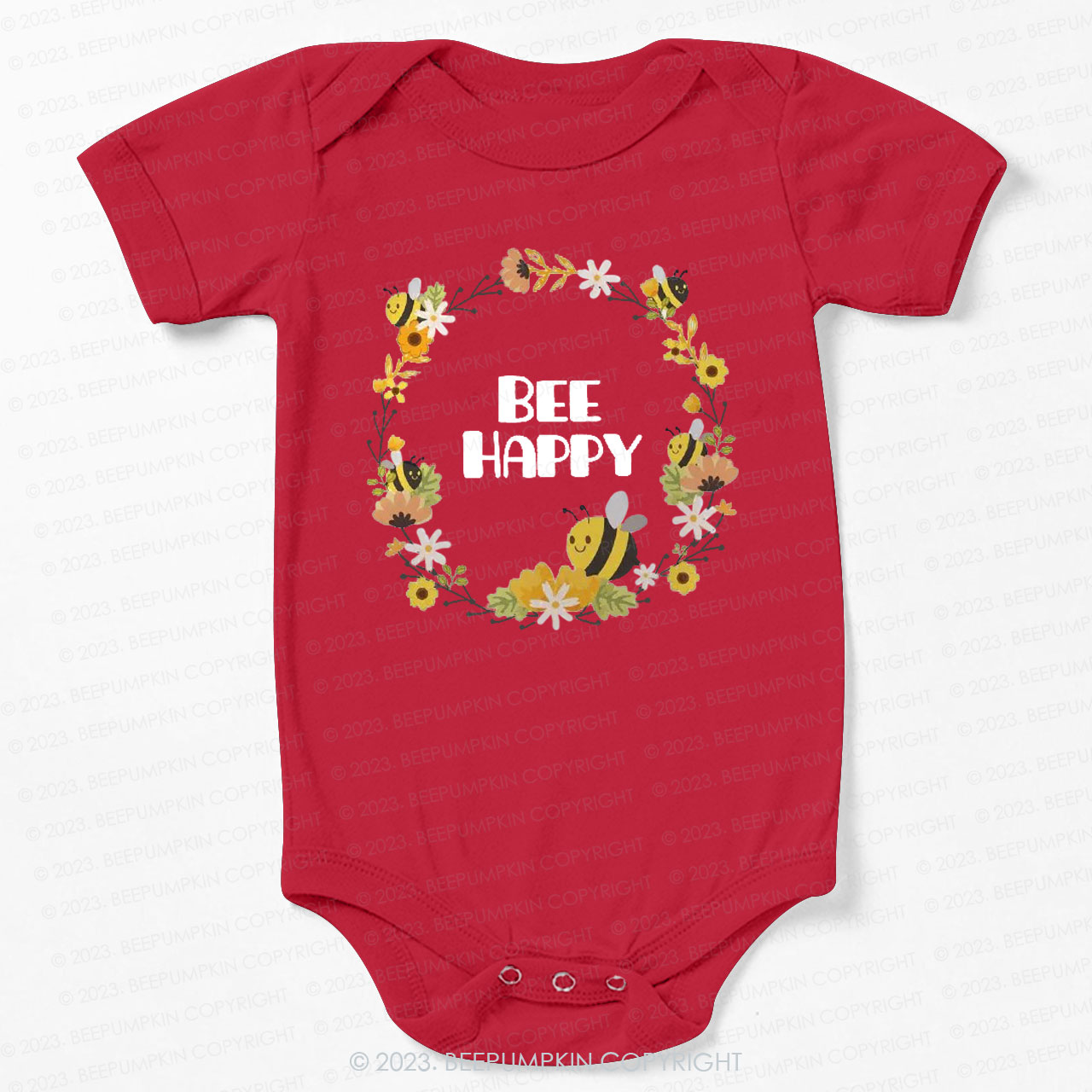 Bee Happy Bodysuit For Baby 