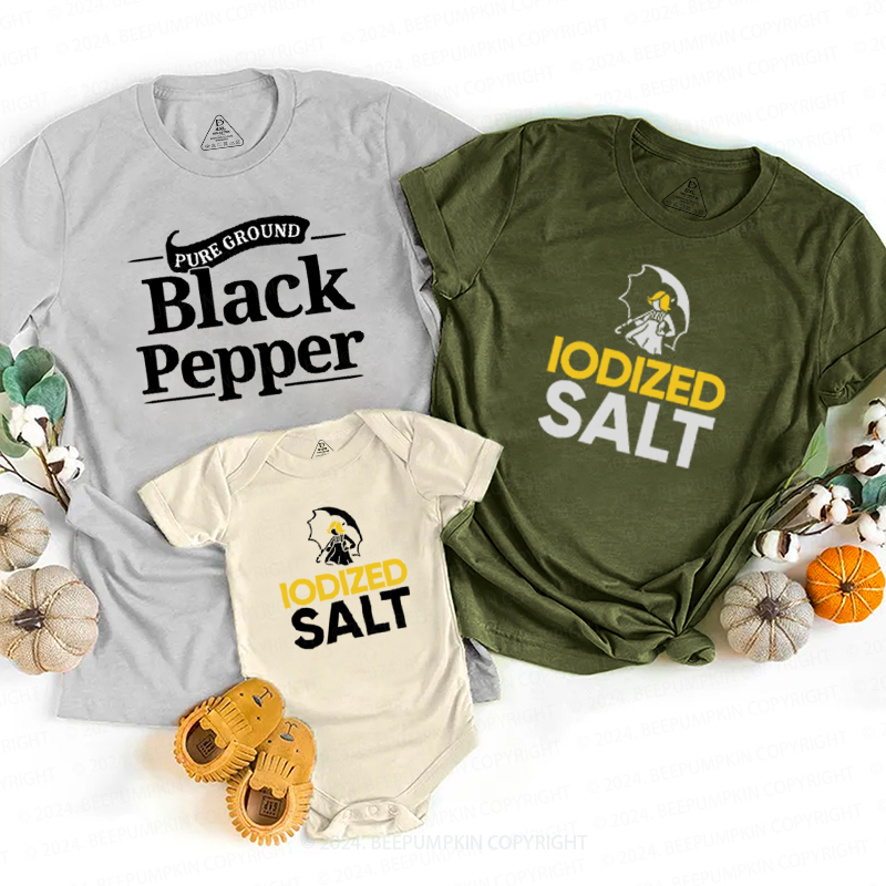 Cute Salt And Pepper Family Matching Shirts