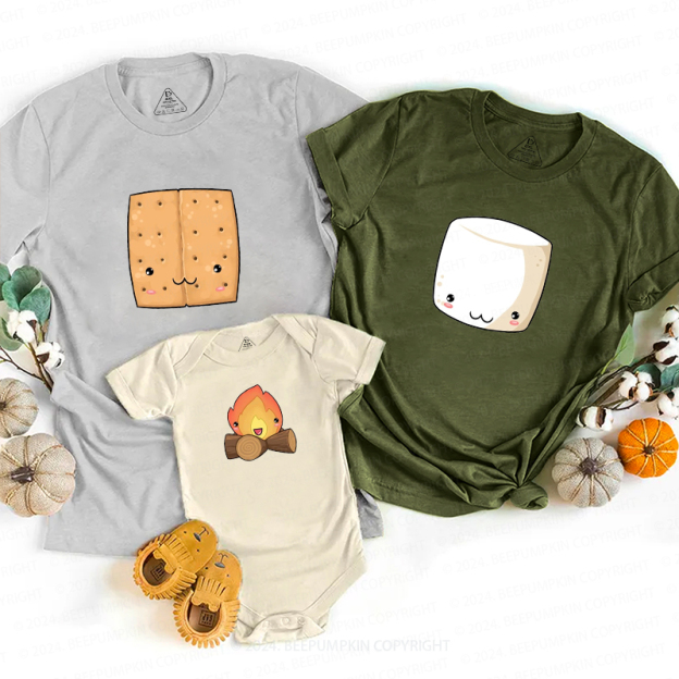Group S'mores Halloween Family Matching Shirts