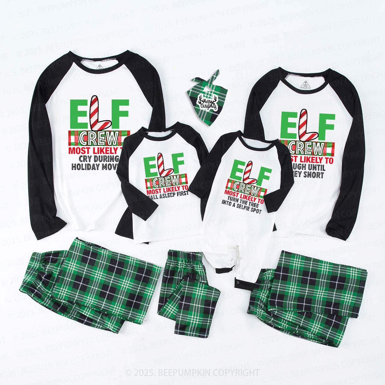 Personalized Elf Most Likely To Family Matching Pajamas