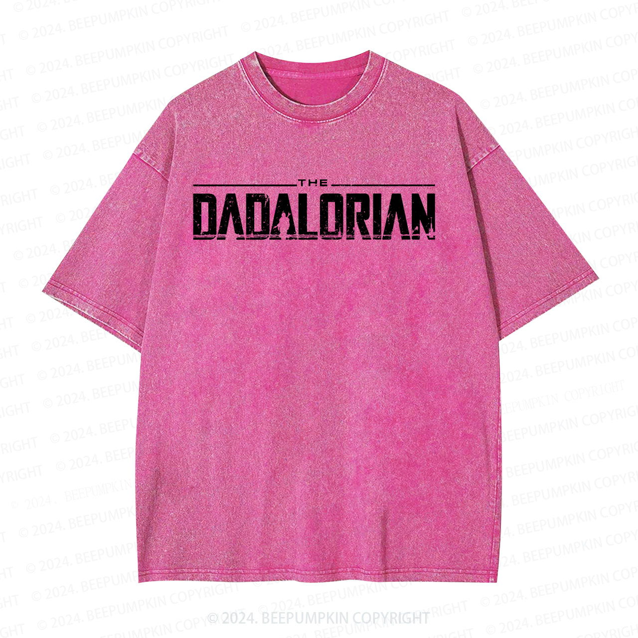 Funny Galaxy Dad Washed T-Shirts 