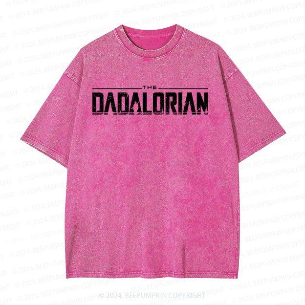 Funny Galaxy Dad Washed T-Shirts 