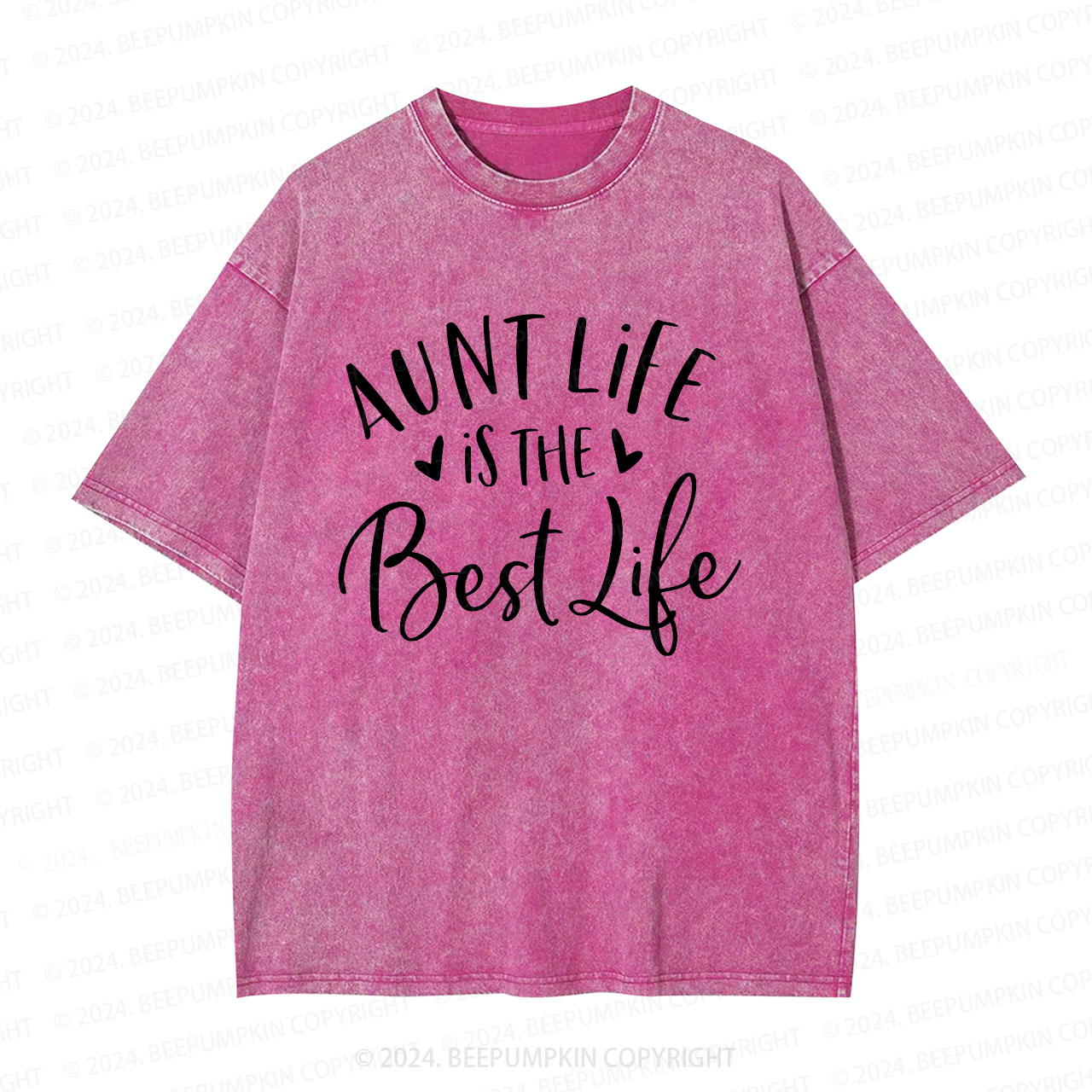 Aunt Life Is The Best Life Aunt Washed T-Shirts 