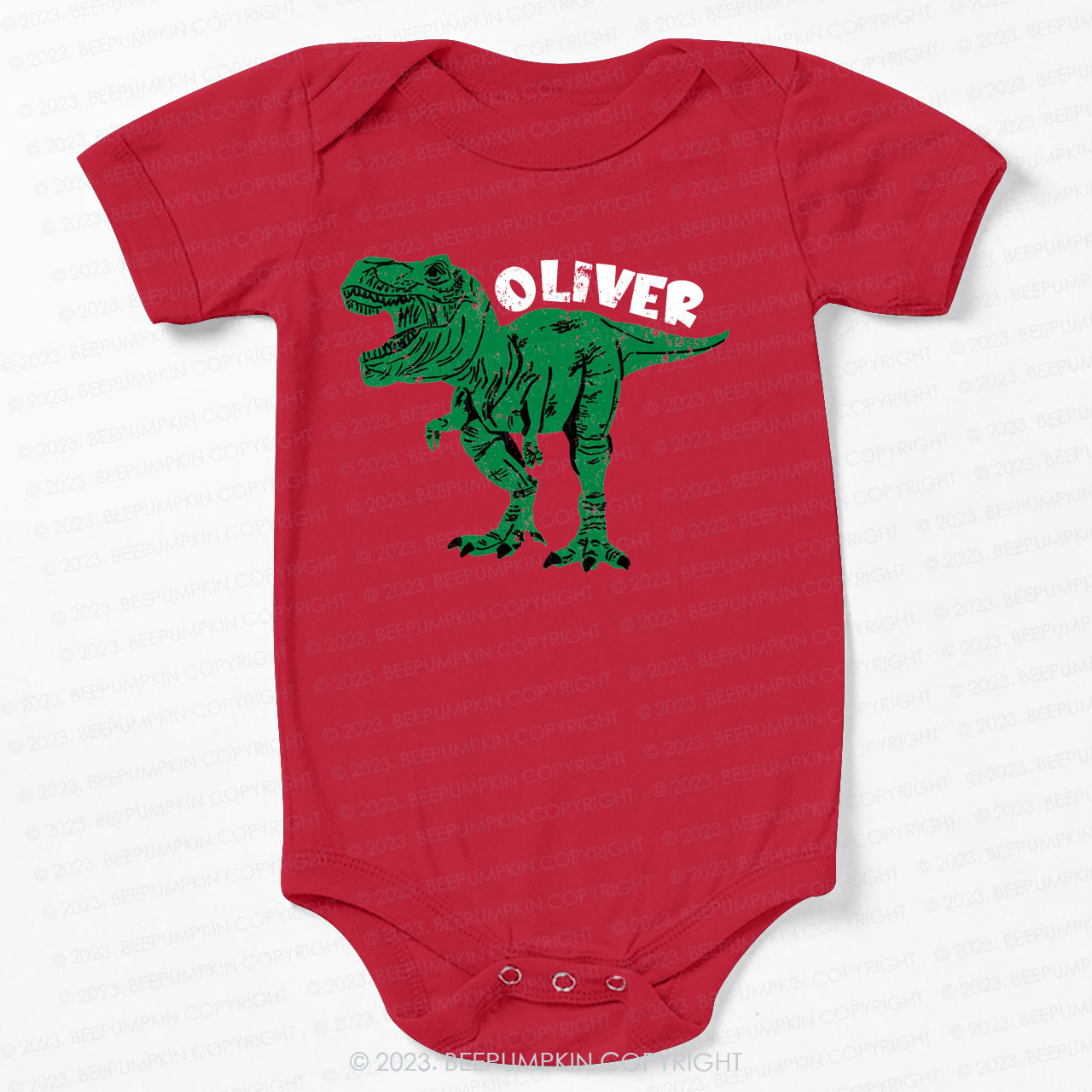 Personalized Dinosaur Bodysuit For Baby