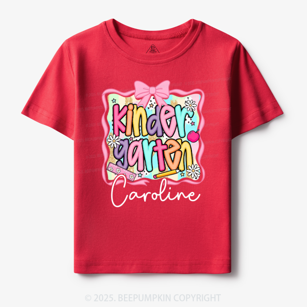 Personalized Color Grade Toddler&Kid's Tees Beepumpkin