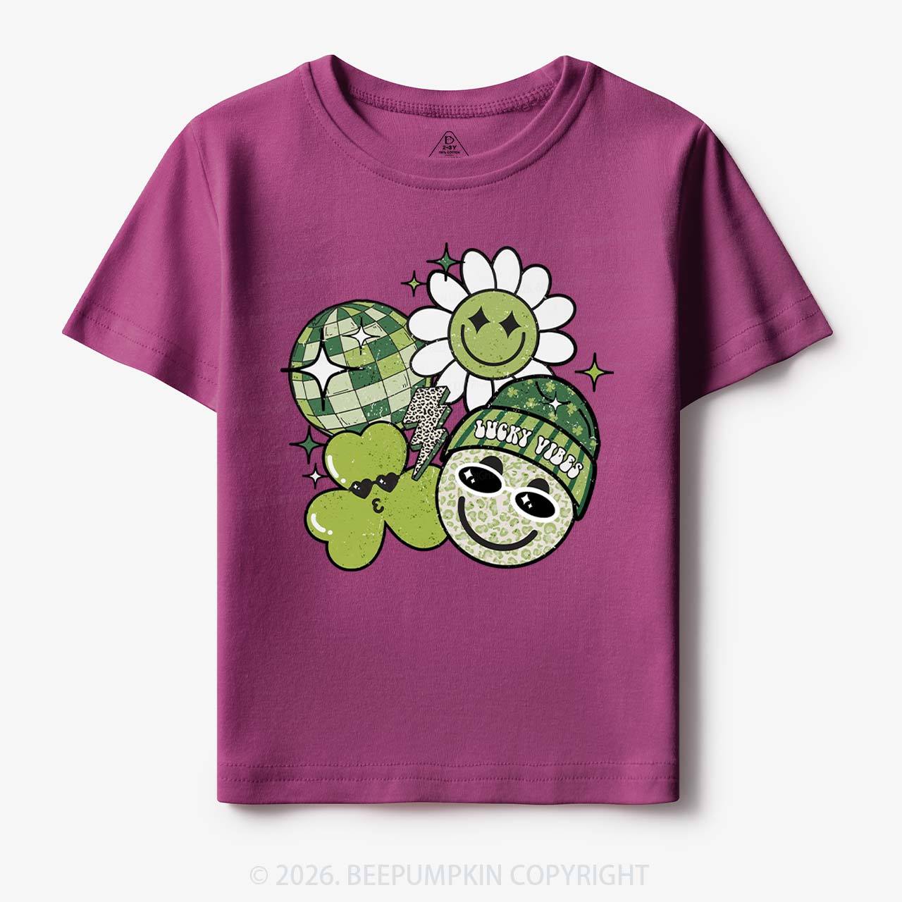 Disco Lucky Vibes Toddler&Kid's Tees Beepumpkin