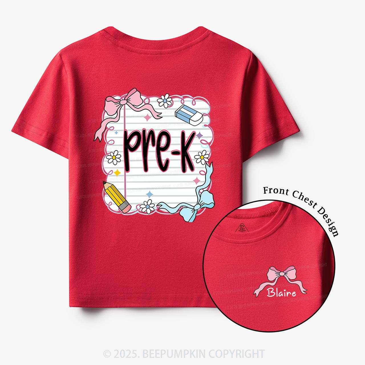 Personalized Back To School Bundle Toddler&Kid's Tees Beepumpkin