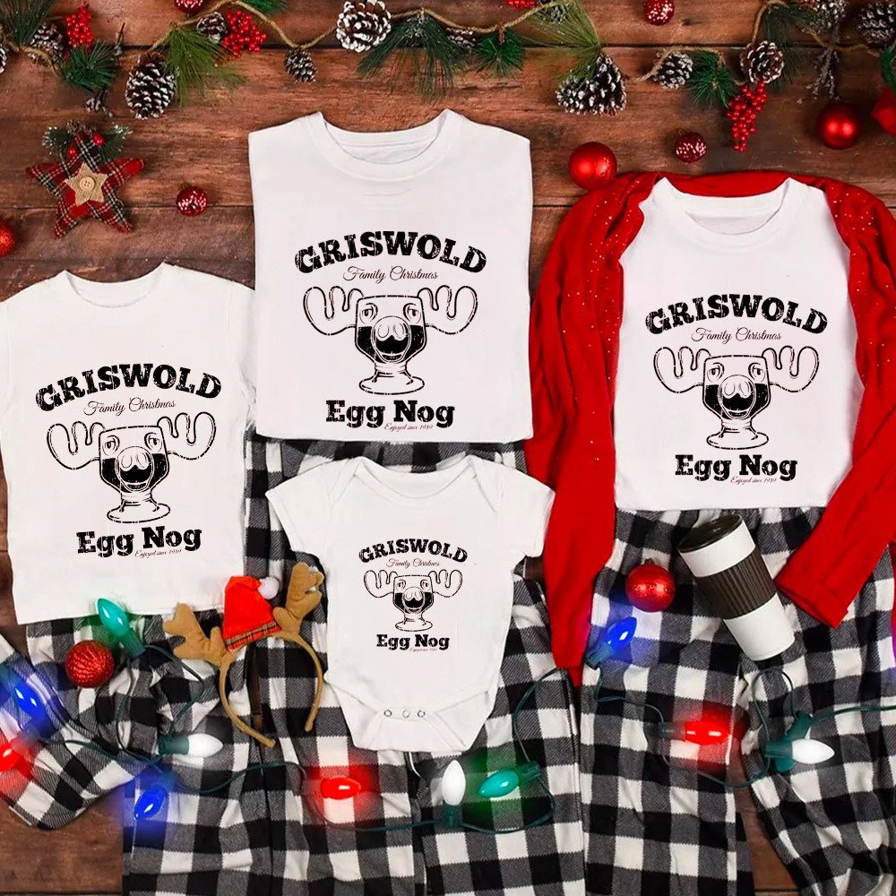 Griswold Eggnog Christmas Family Matching Shirt