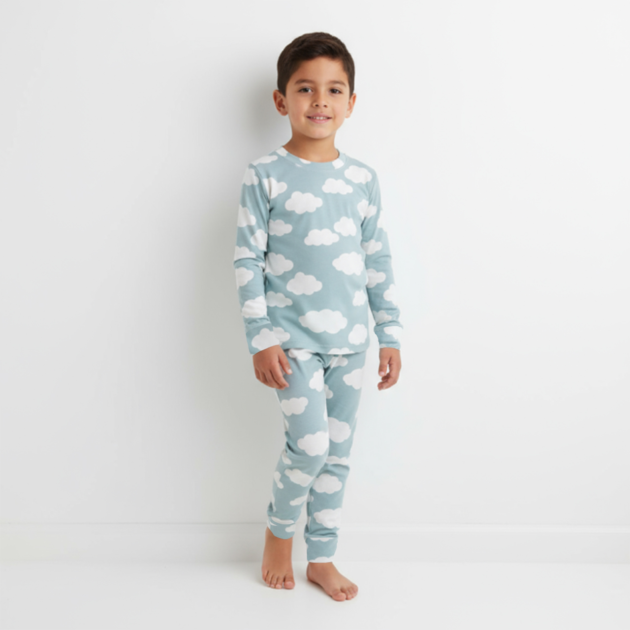 Blue Sky Two-Piece Pajama Set For Kids