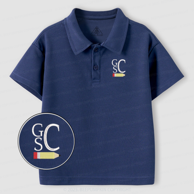 Personalized Book Monogram Design Toddler&Kid's Polo Shirt Beepumpkin