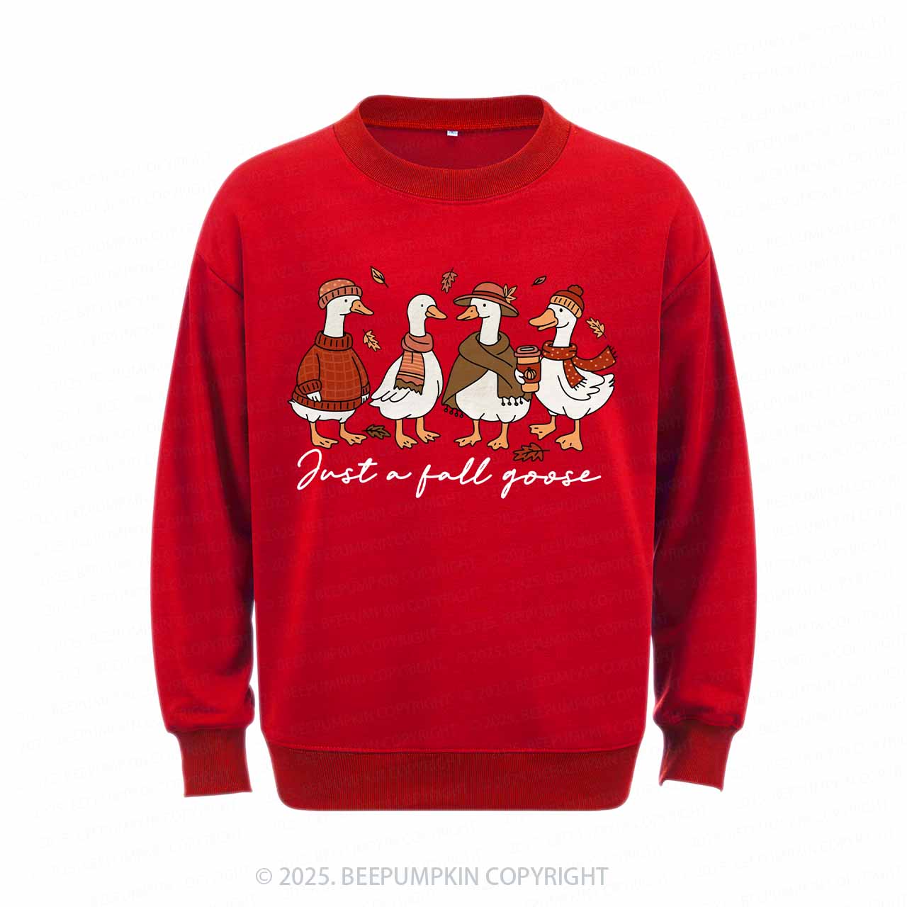 Funny Cozy Goose Fall Sweatshirt Beepumpkin