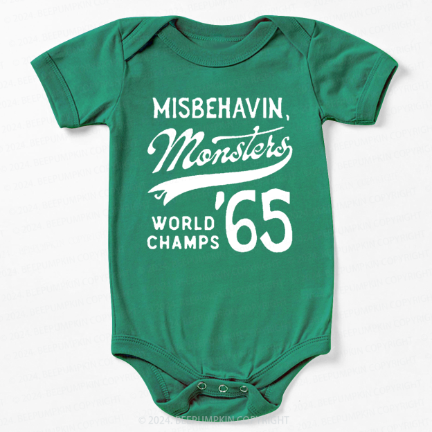 Misbehavin' Monsters  Bodysuit For Baby