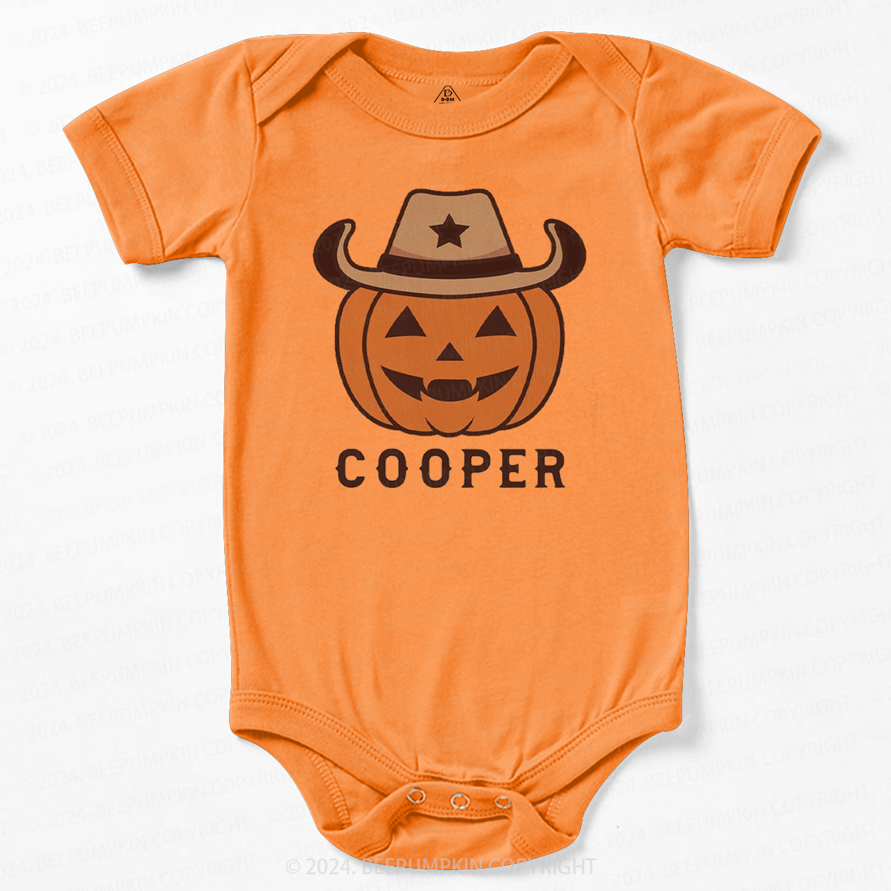Personalized Vintage Halloween Rodeo Baby Bodysuits 