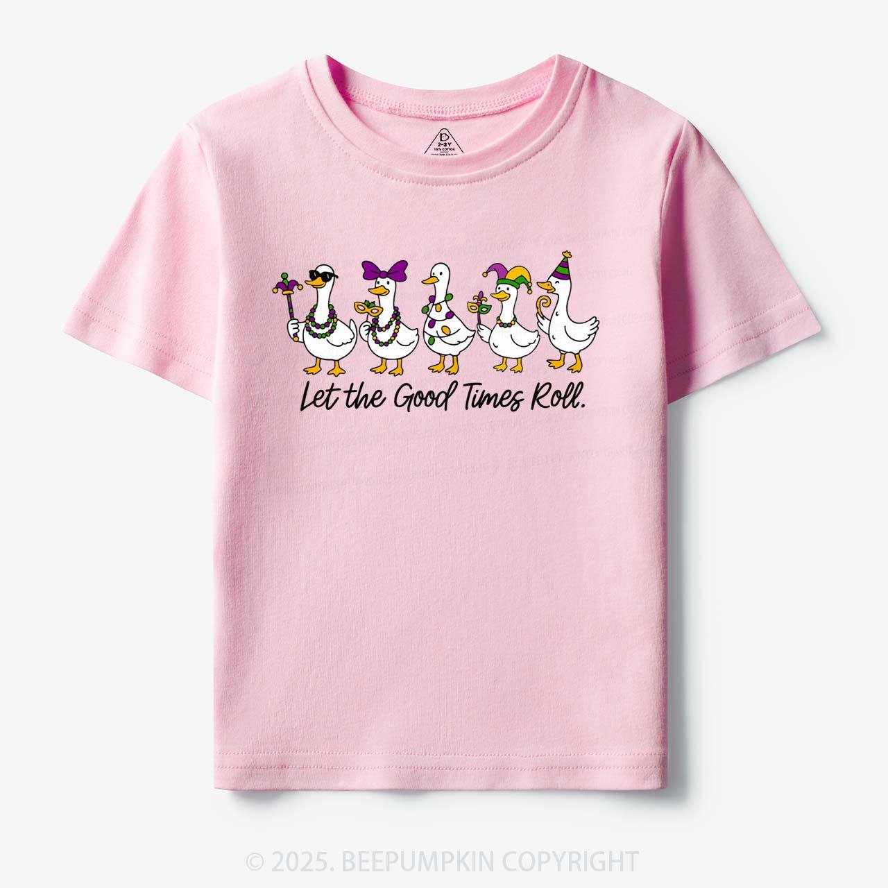 Silly Goose Mardi Gras Toddler&Kid's Tees Beepumpkin