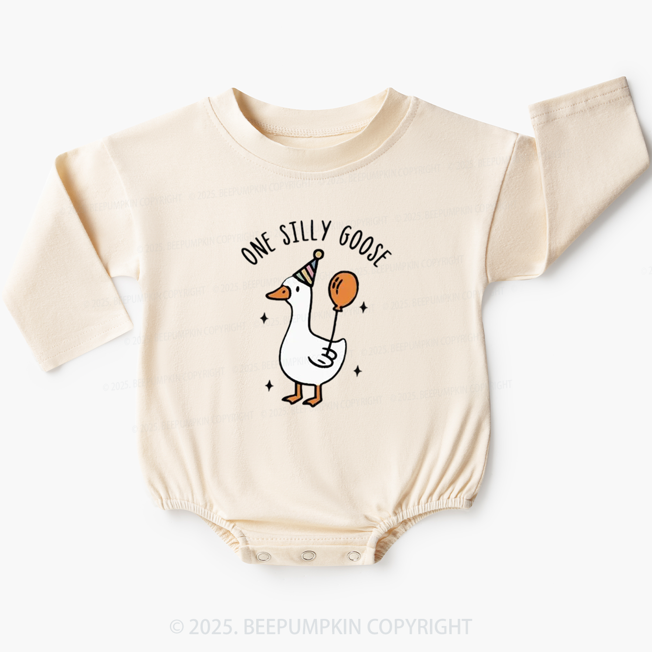 One Silly Goose Bubble Romper Beepumpkin