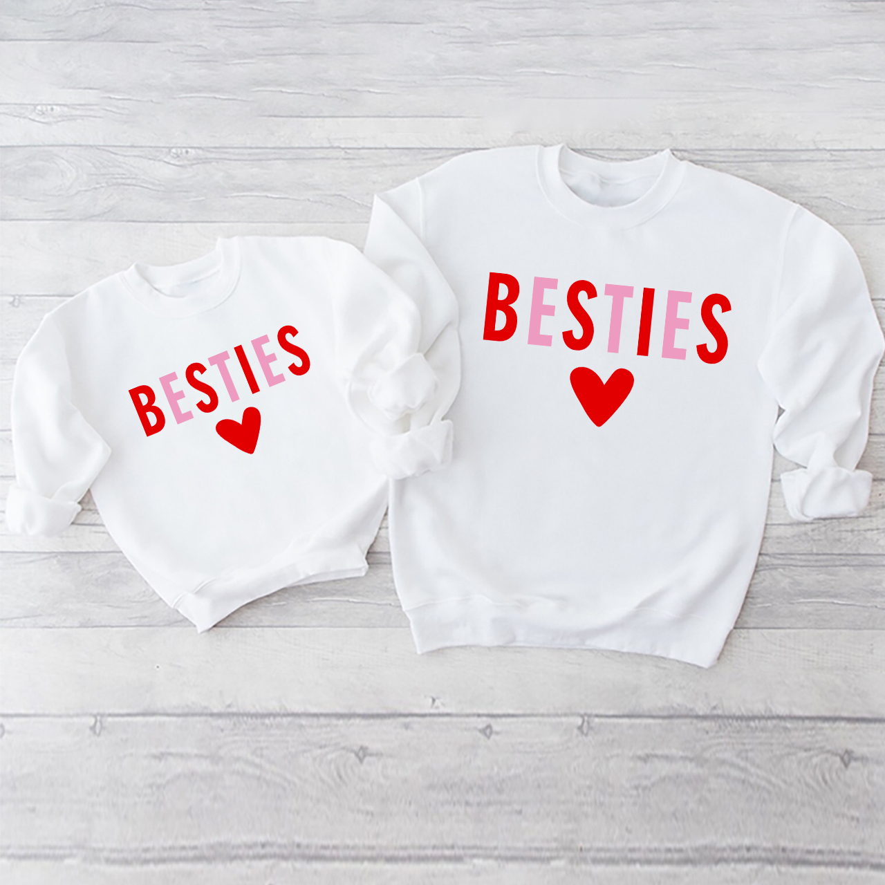 Pretty Besties Mommy And Me Matching Swetshirt