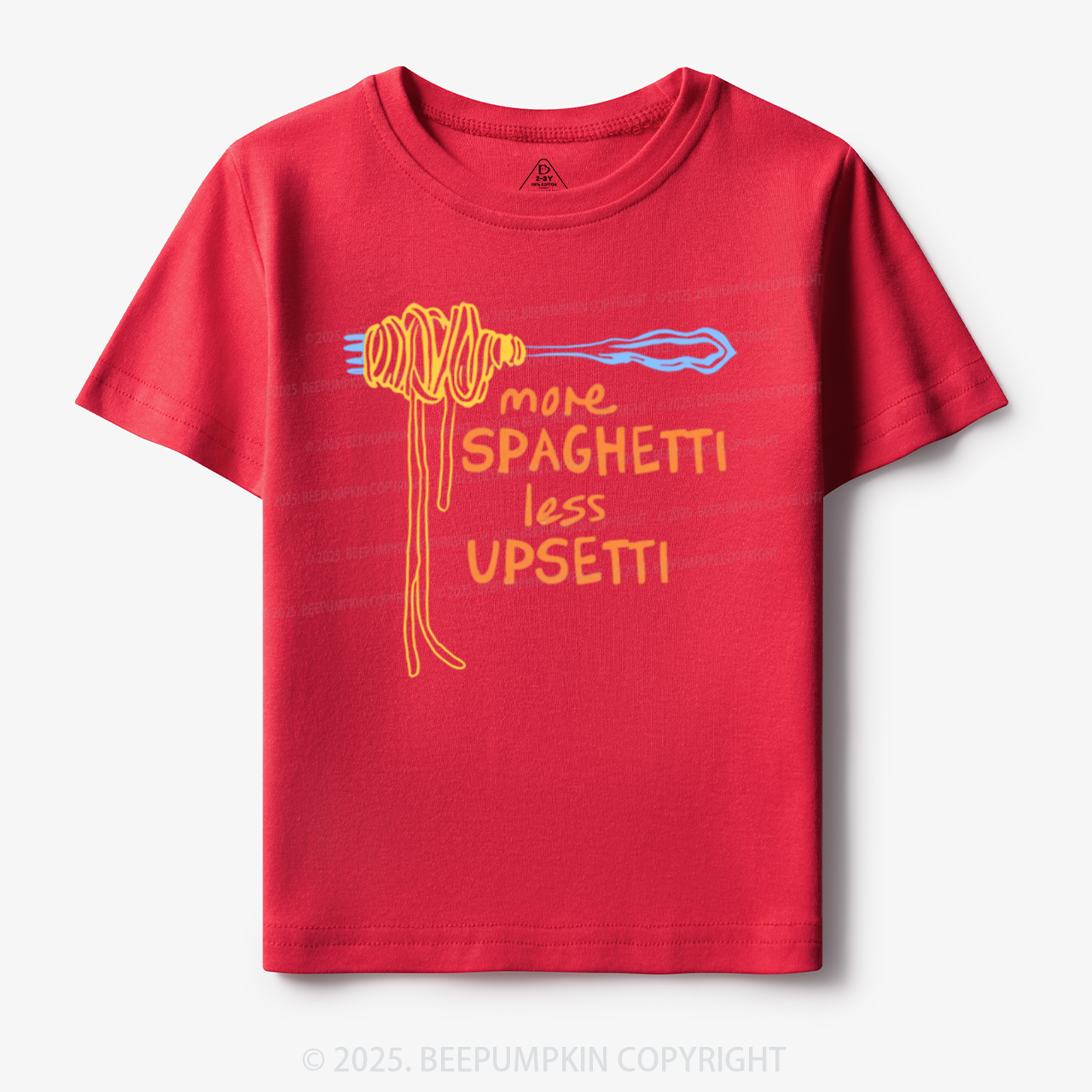 More Spaghetti Less Upsetti Toddler&Kid's Tees Beepumpkin 7