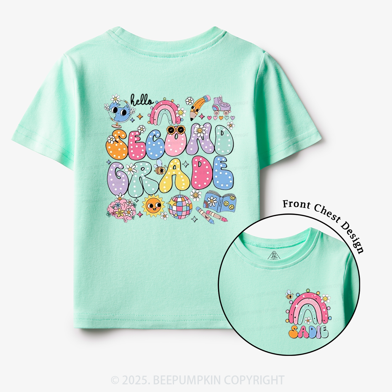 Personalized My World Toddler&Kid's Tees Beepumpkin