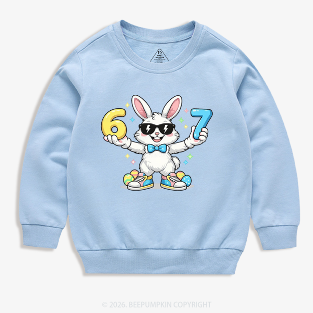 Hip‑Hop 67 Bunny Toddler&Kid's Sweatshirt