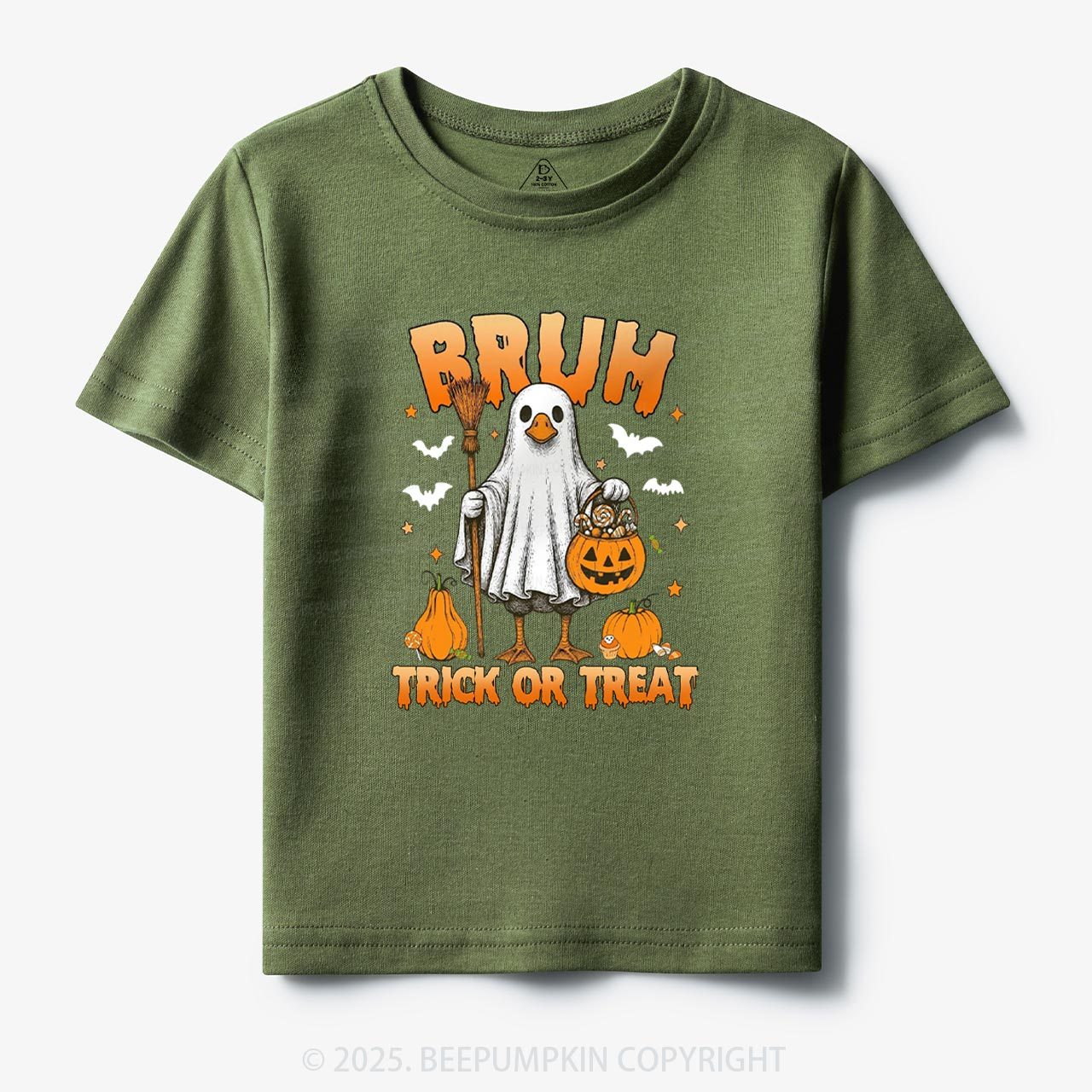 Boo Ghost Goose Bruh Toddler&Kid's Tees Beepumpkin