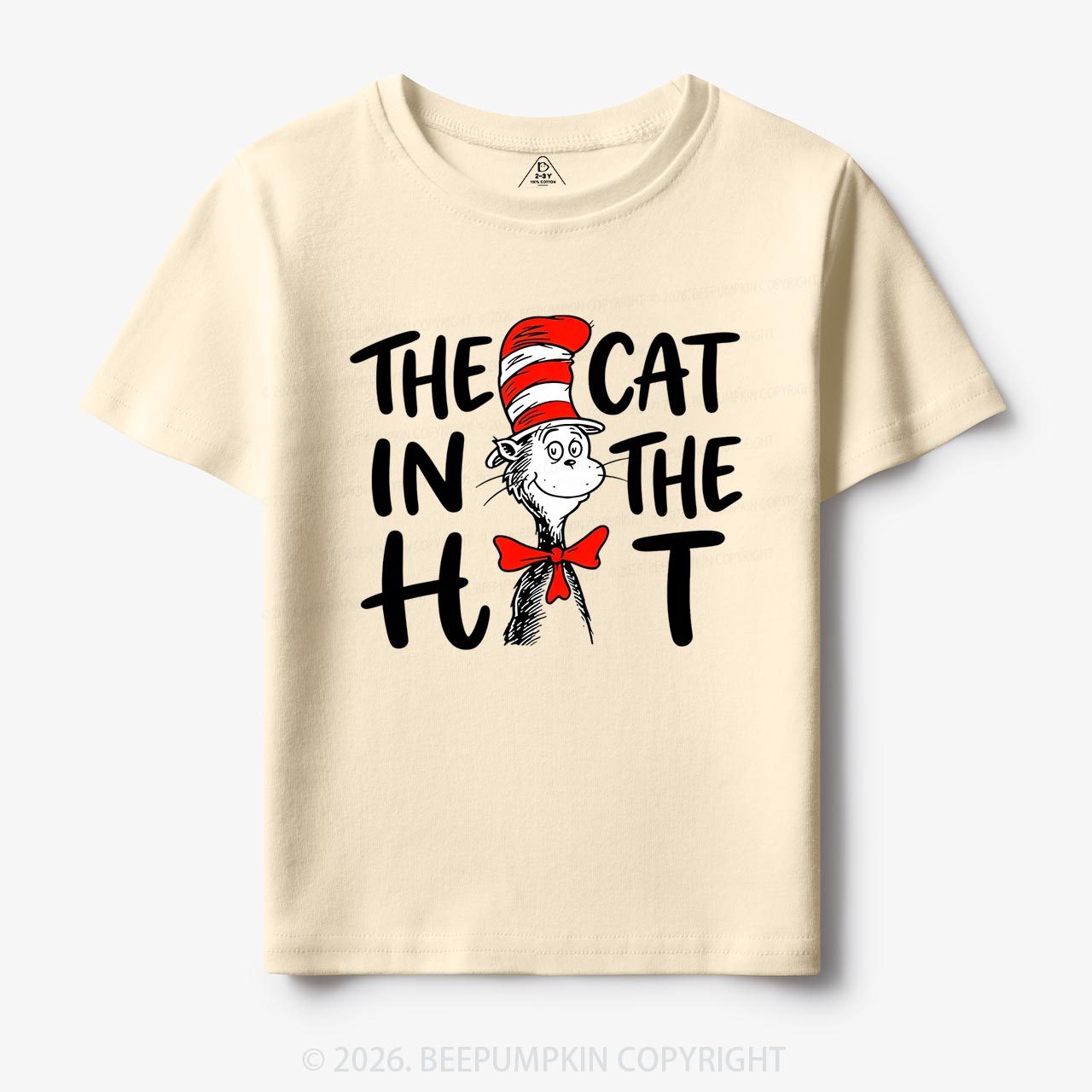Whimsical Cat In The Hat Baby Toddler&Kids Tees