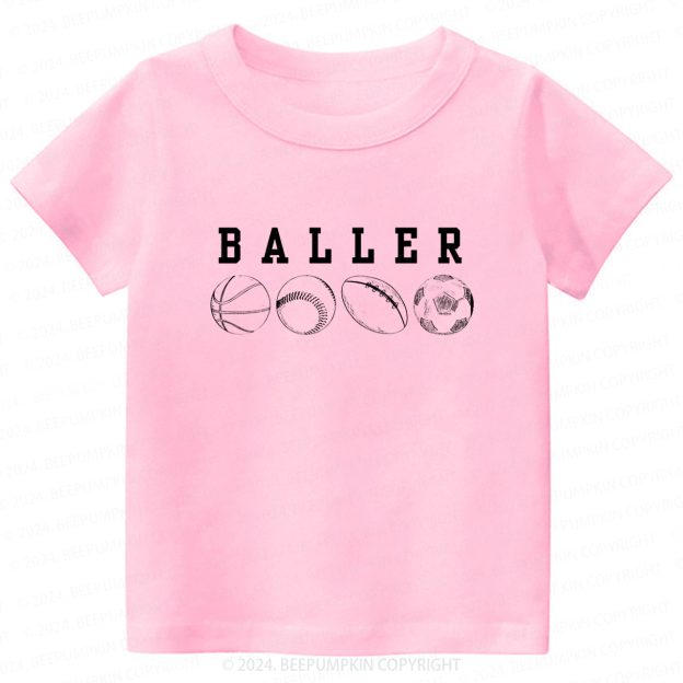 Basketball Soccer Toddler&Kids Tees 