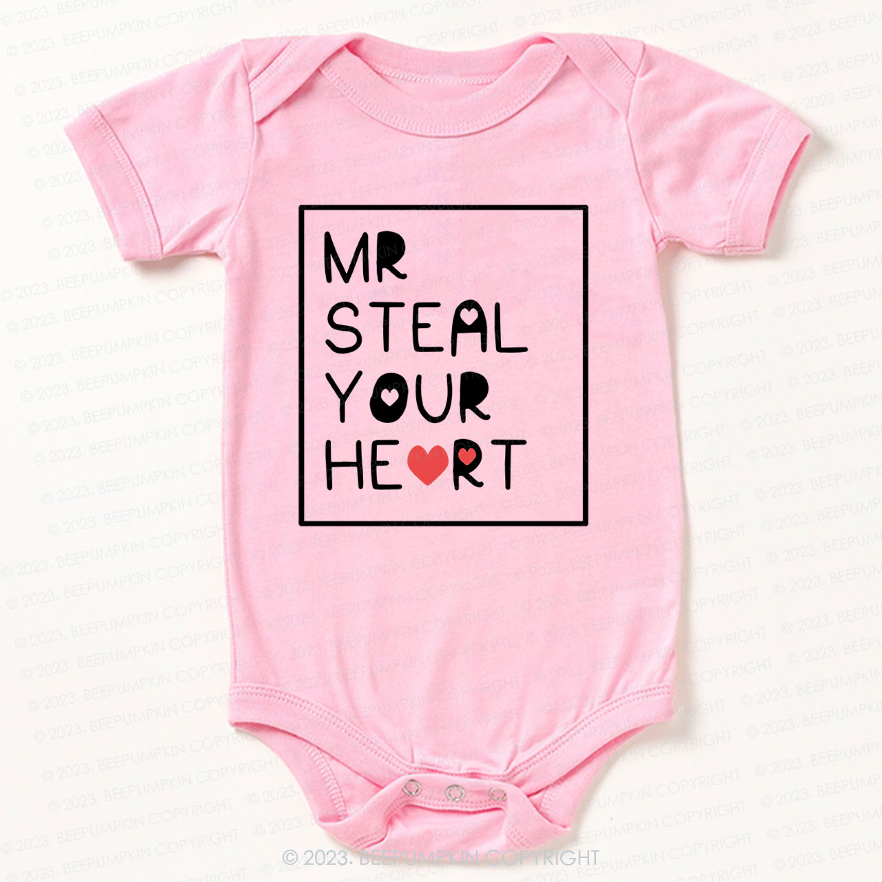 Mr Steal Your Heart Bodysuit For Baby 