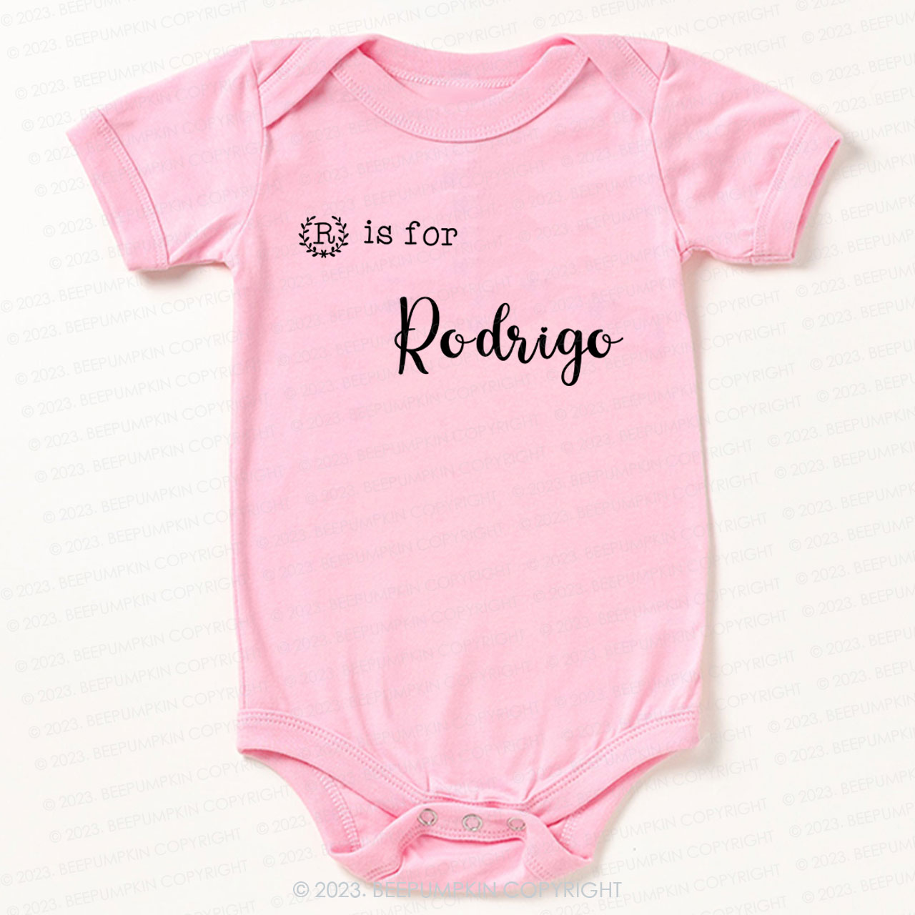 Personalized Letter Is For Bodysuit For Baby 