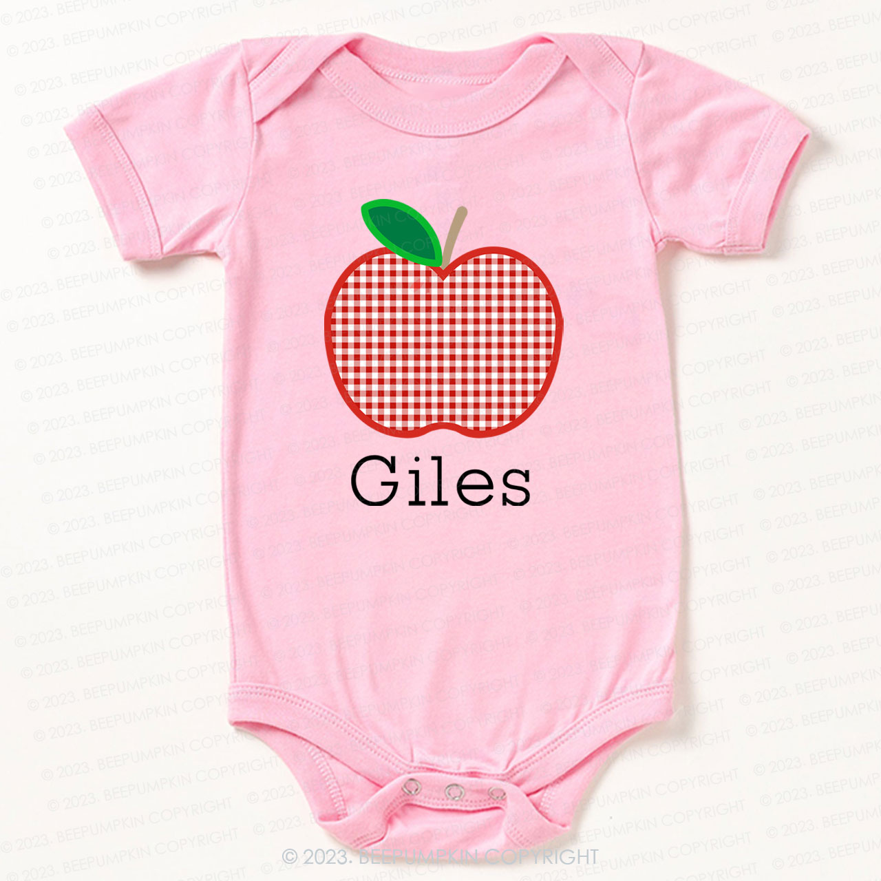 Personalized Apple Bodysuit For Baby 