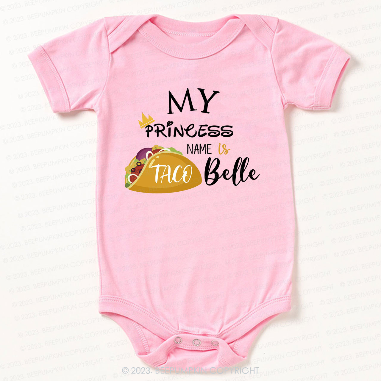 My Princess's Name Bodysuit For Baby 