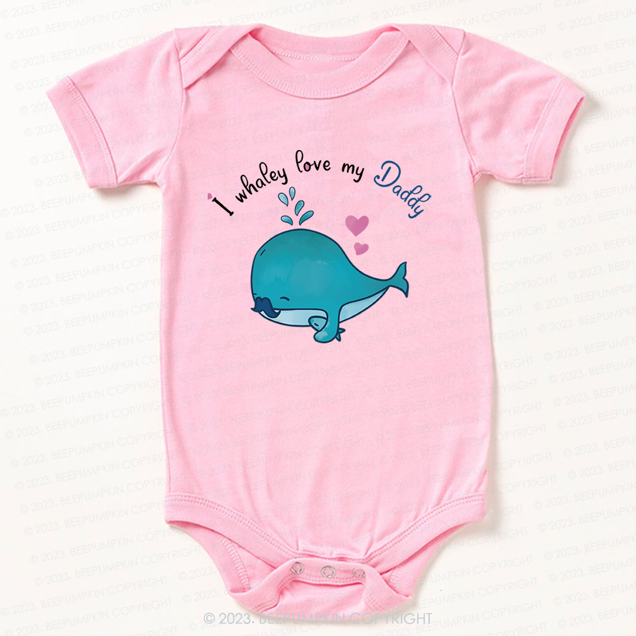 I whalely love my daddy Bodysuit For Baby 
